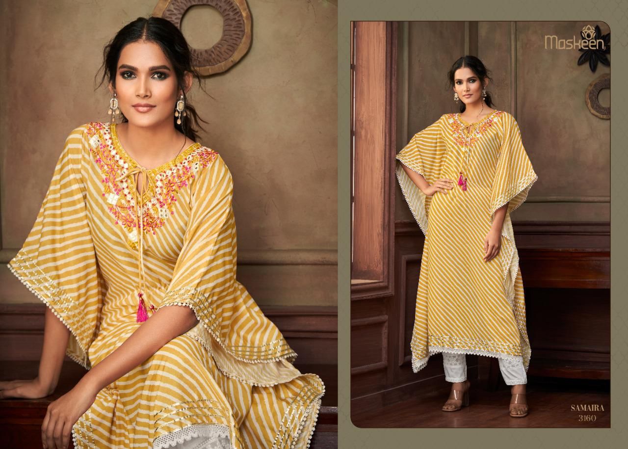 Samaira By maskeenji 3156-3160 Kurtis With Bottom Catalog